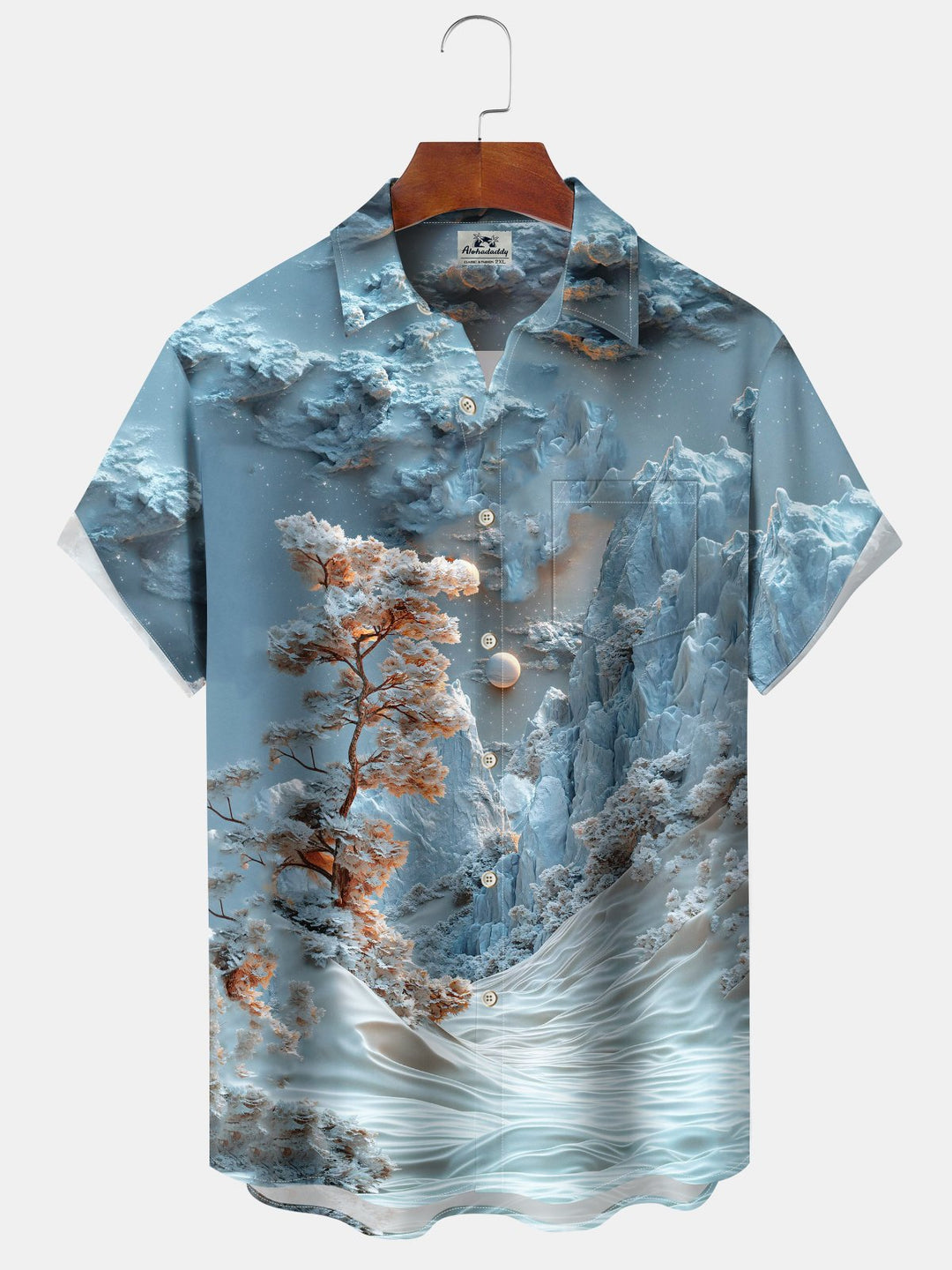 Alohadaddy® Vintage 3D Embossed Art Print Pocket Stretch Men&