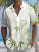 Alohadaddy® Bamboo Ombre Art Print Chest Pocket Moisture Wicking Large Size Long Hawaiian Shirt