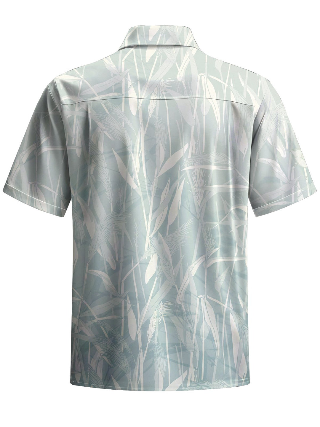 Alohadaddy® Hawaiian Flora Ombre Art Print Chest Pocket Mens Short Sleeve Shirt Big &amp; Tall