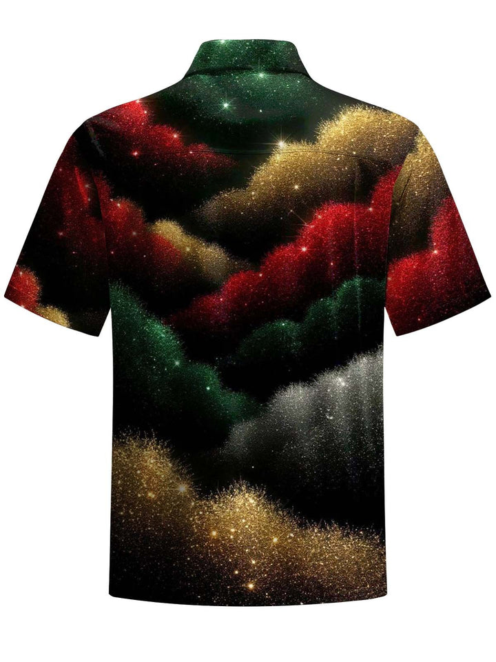 Alohadaddy® Christmas Abstract Art Print Pocket Stretch Men&