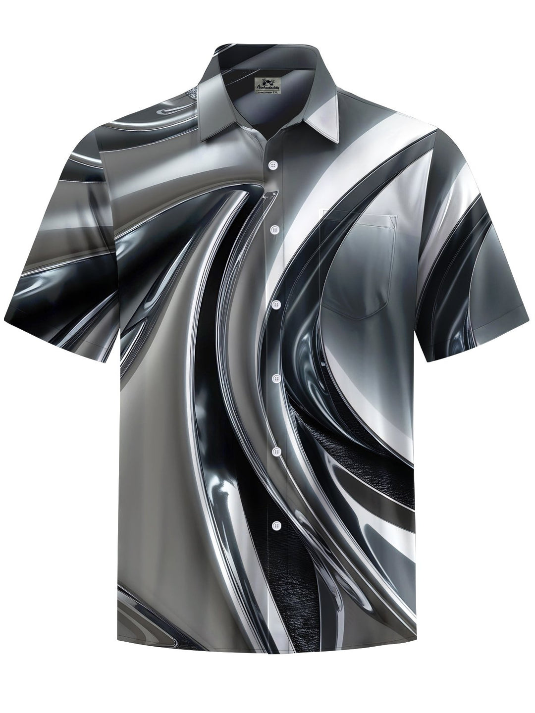 Alohadaddy® Casual Abstract Print Art Stretch Pocket Men&