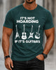 Alohadaddy® Casual Letter Guitar Music Print Short-Sleeve T-Shirt