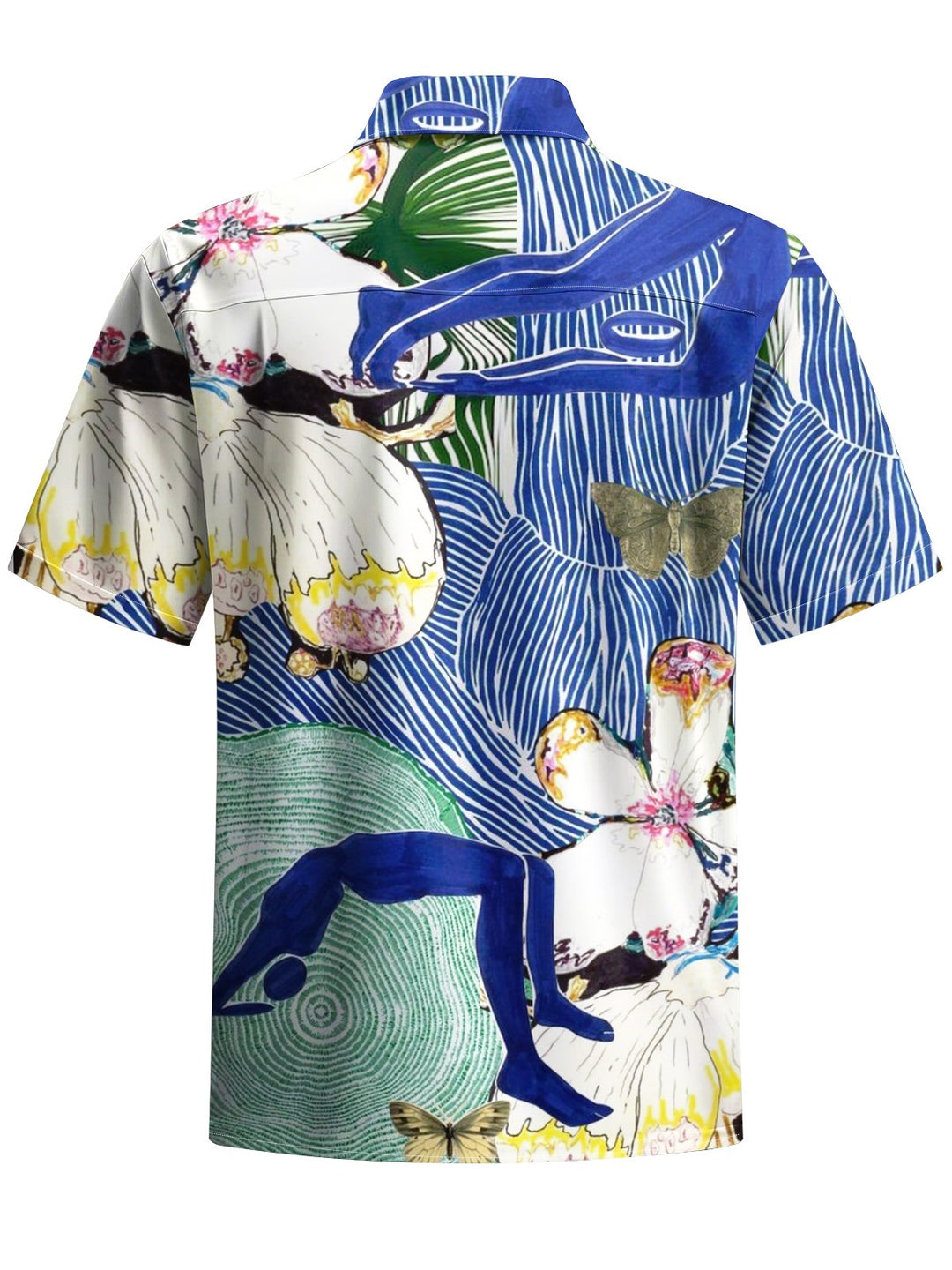 Alohadaddy® Casual Ukiyo-e Print Art Chest Pocket Men&