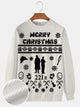 Suéter navideño Alohadaddy con estampado digital 3D de película retro para hombre, sudadera grande y alta