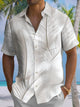 Alohadaddy Casual Everyday Hawaiian Feather Print Art Button Cardigan Pocket Polyester Stretch Large Size Long Short Sleeve Shirt