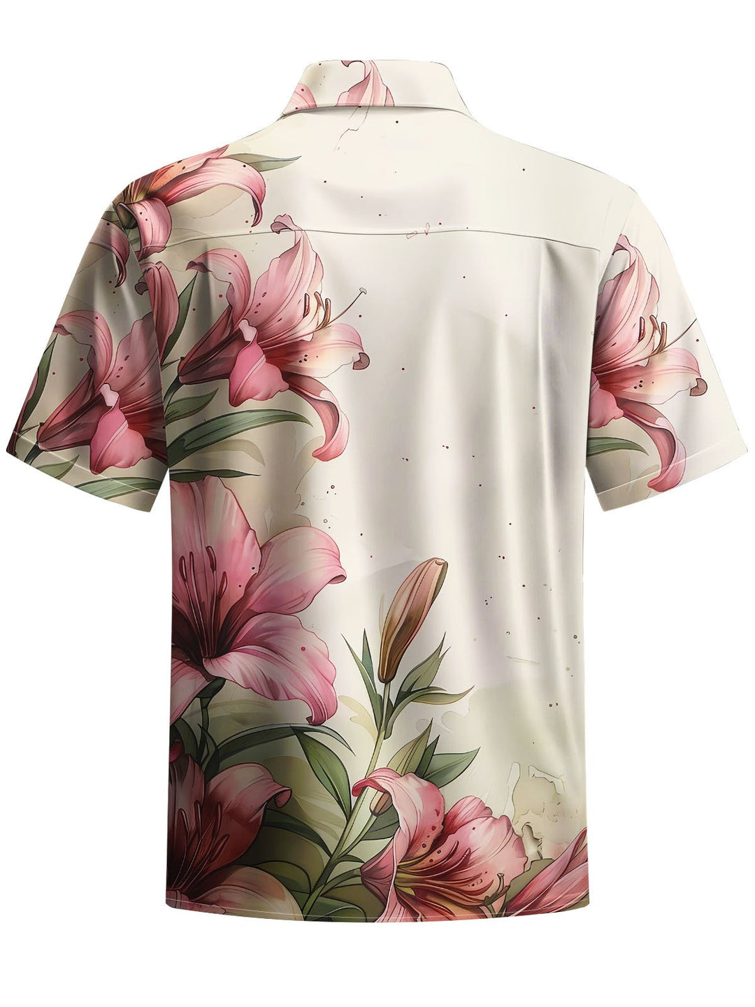 Alohadaddy® Vintage Flowers Print Chest Pocket Men&