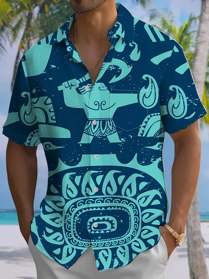 Alohadaddy® Vintage Cartoon Print Art Moisture Wicking Men&