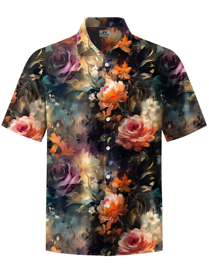 Alohadaddy® Vintage Floral Art Print Moisture Wicking Men&