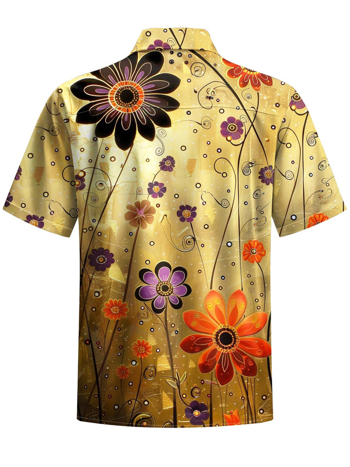 Alohadaddy® Vintage Floral Art Print Men&