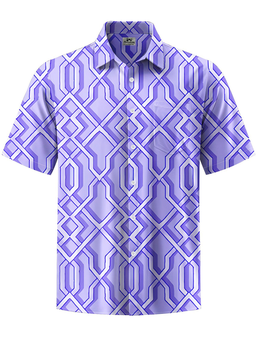 Alohadaddy® Casual Geometric Art Print Men&