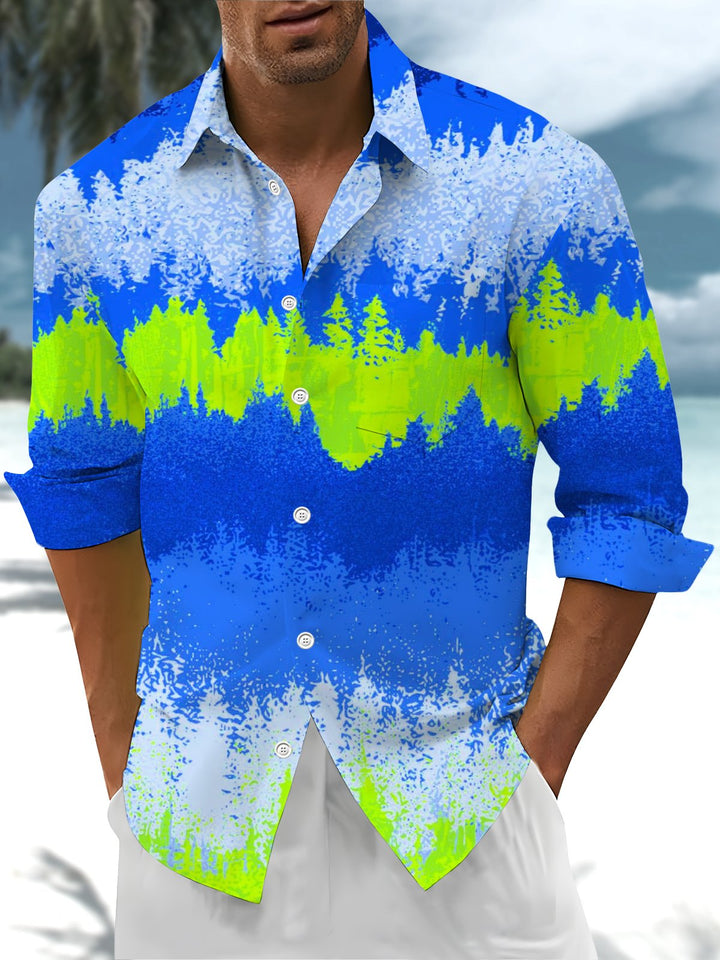 Alohadaddy® Casual Ombre Printed Pockets Men&