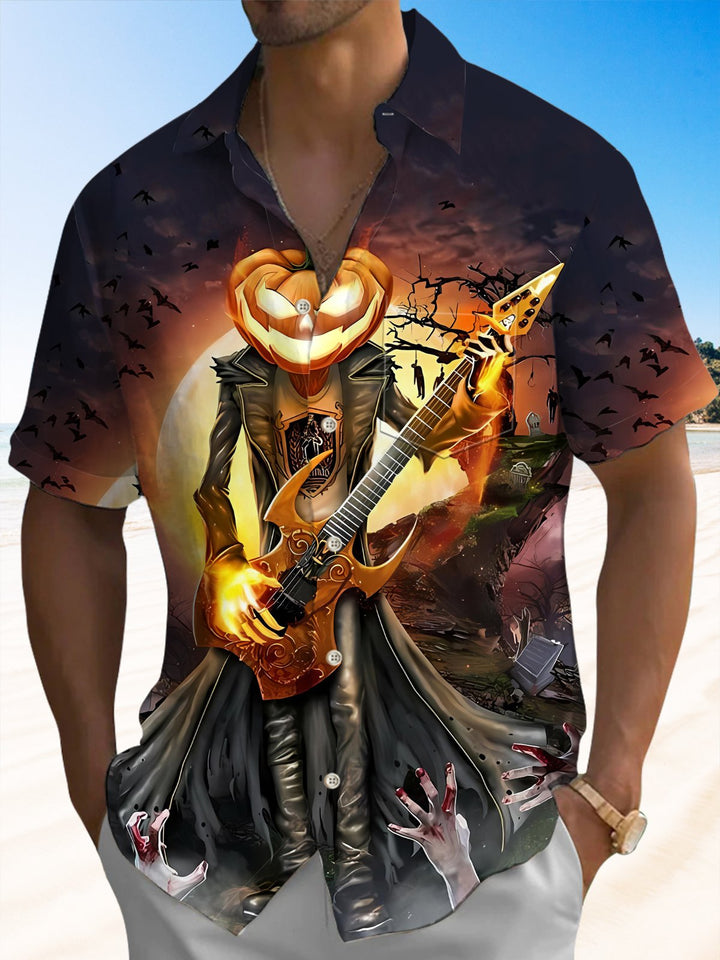 Alohadaddy® Halloween Pumpkin Monster Art Print Men&