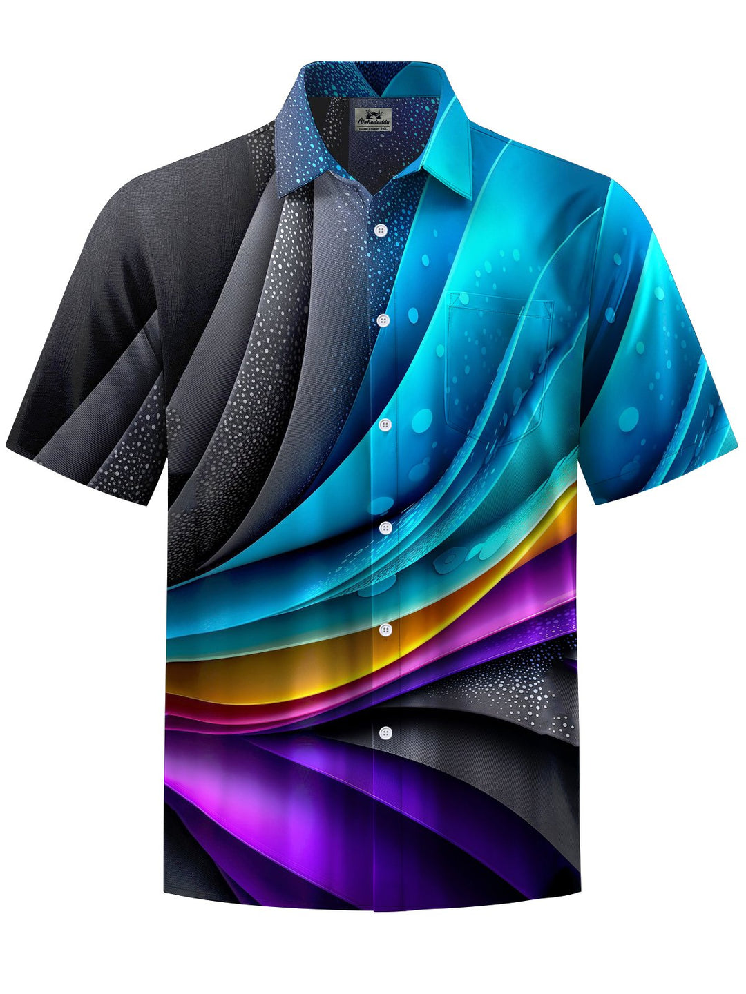 Alohadaddy® Casual Abstract Print Art Stretch Pocket Men&