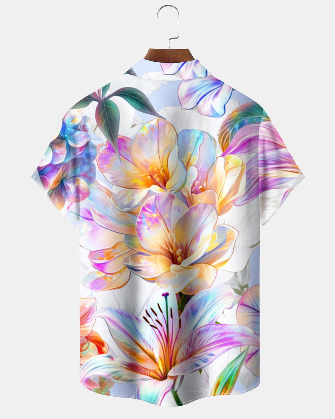 Alohadaddy® Hawaiian Floral Print Art Pocket Stretch Men&