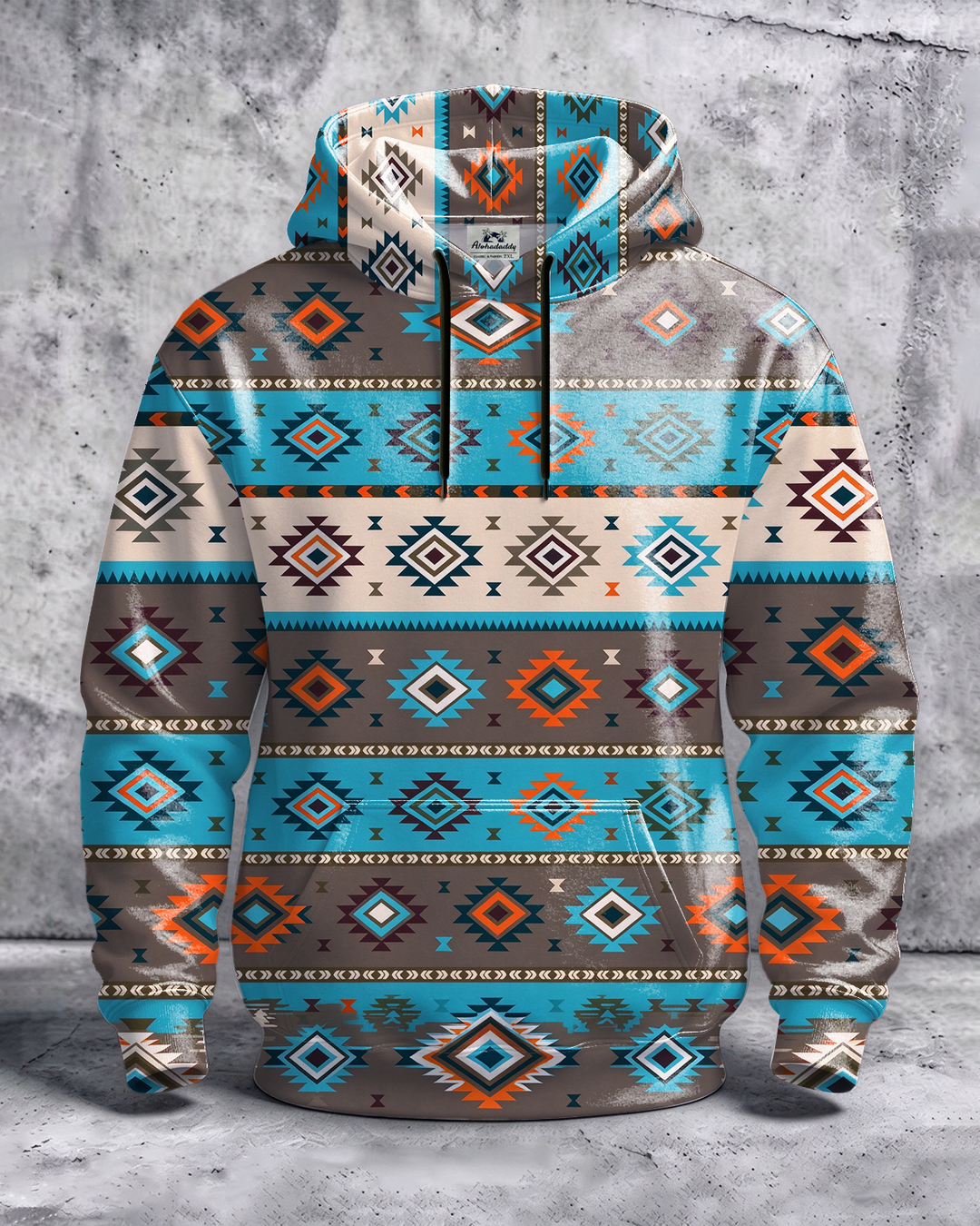 Alohadaddy® Men’s Tribal Print Pullover Hoodie