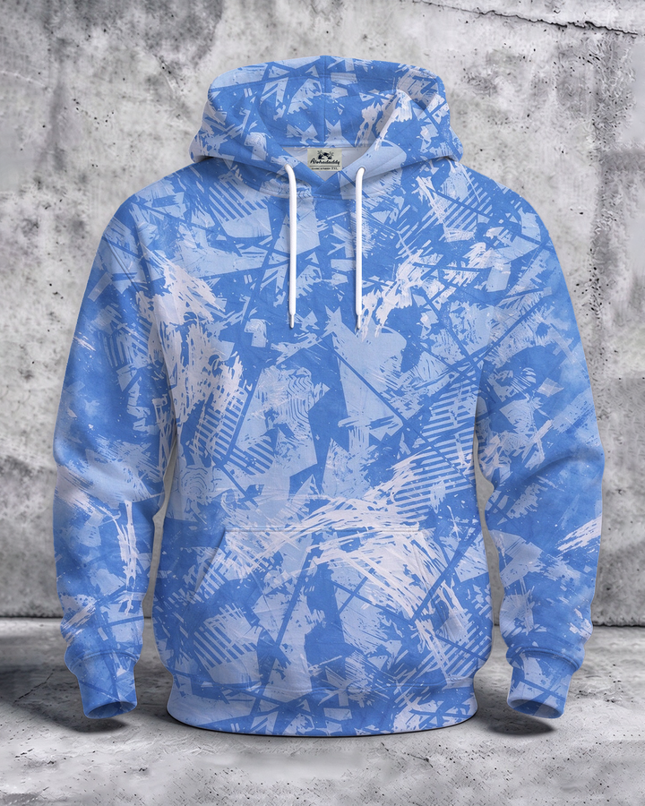 Alohadaddy® Men’s Abstract Print Pullover Hoodie