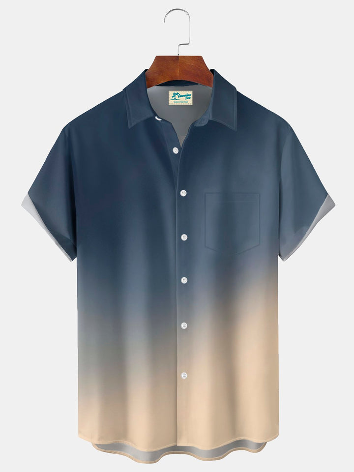 Alohadaddy® Hawaiian Retro Gradient Print Men&