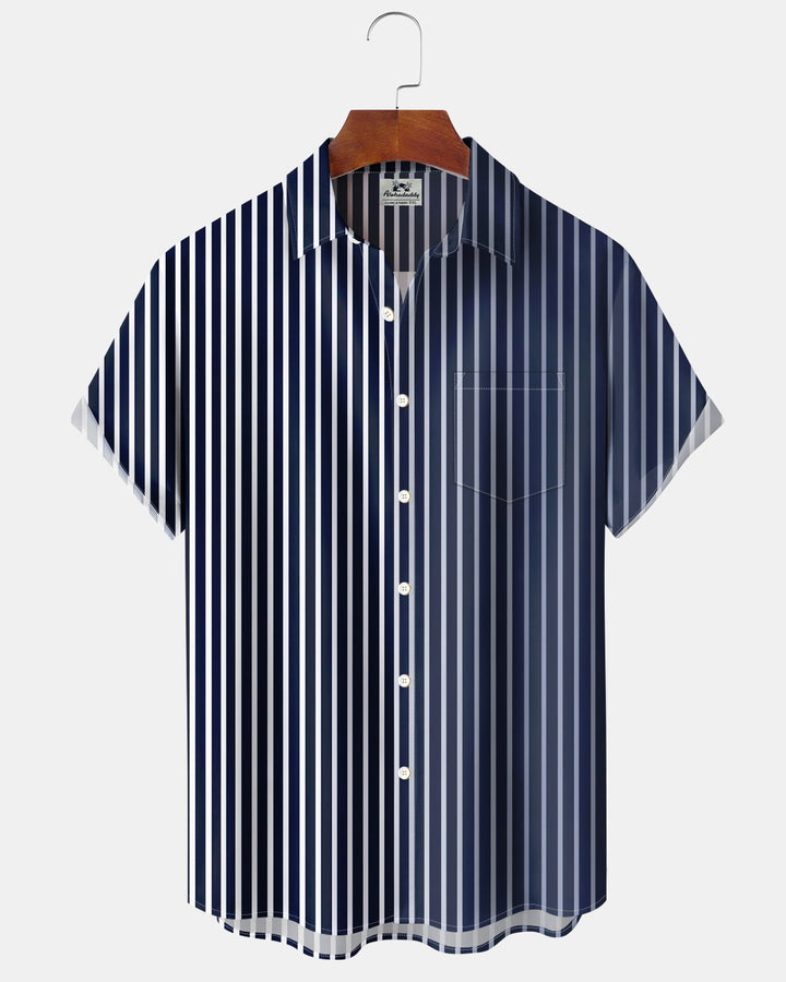 Alohadaddy® Basic Striped Print Men&