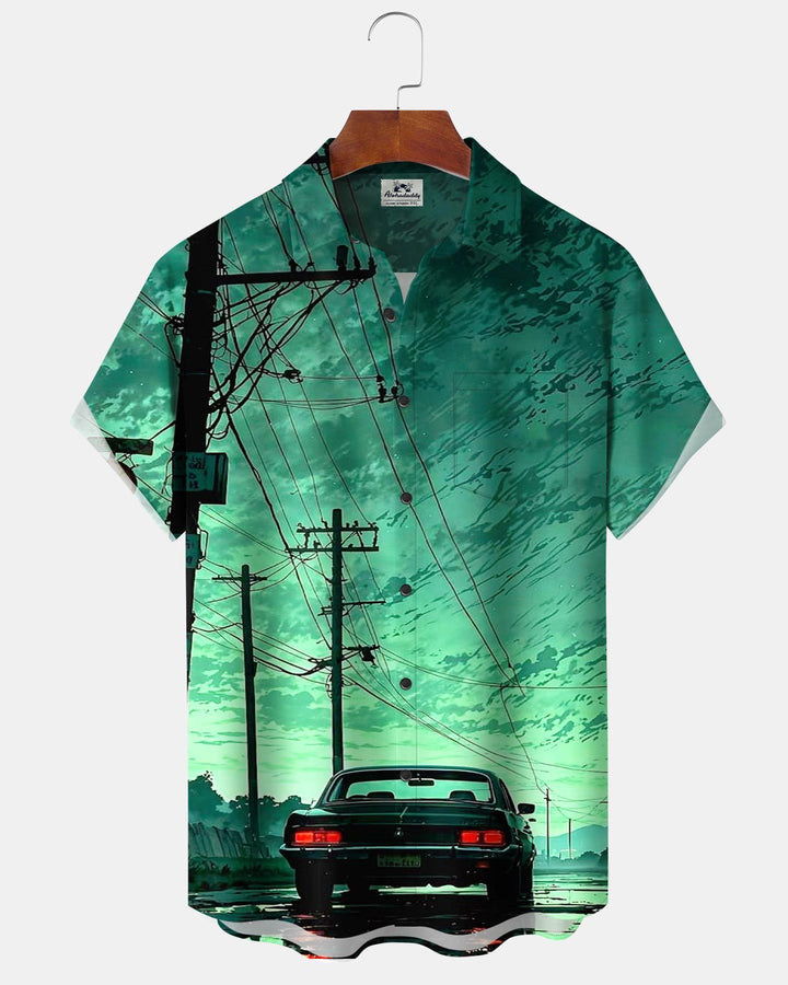 Alohadaddy® Retro Car Print Men&