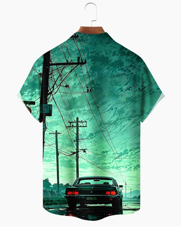Alohadaddy® Retro Car Print Men&