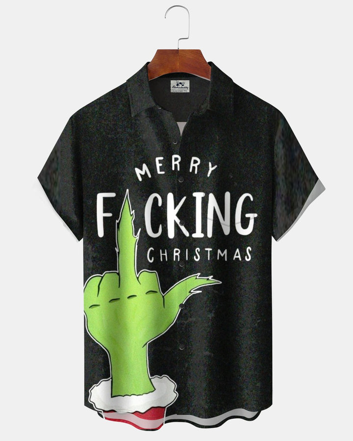 Alohadaddy® Holiday Christmas Fun Gesture Print Men&