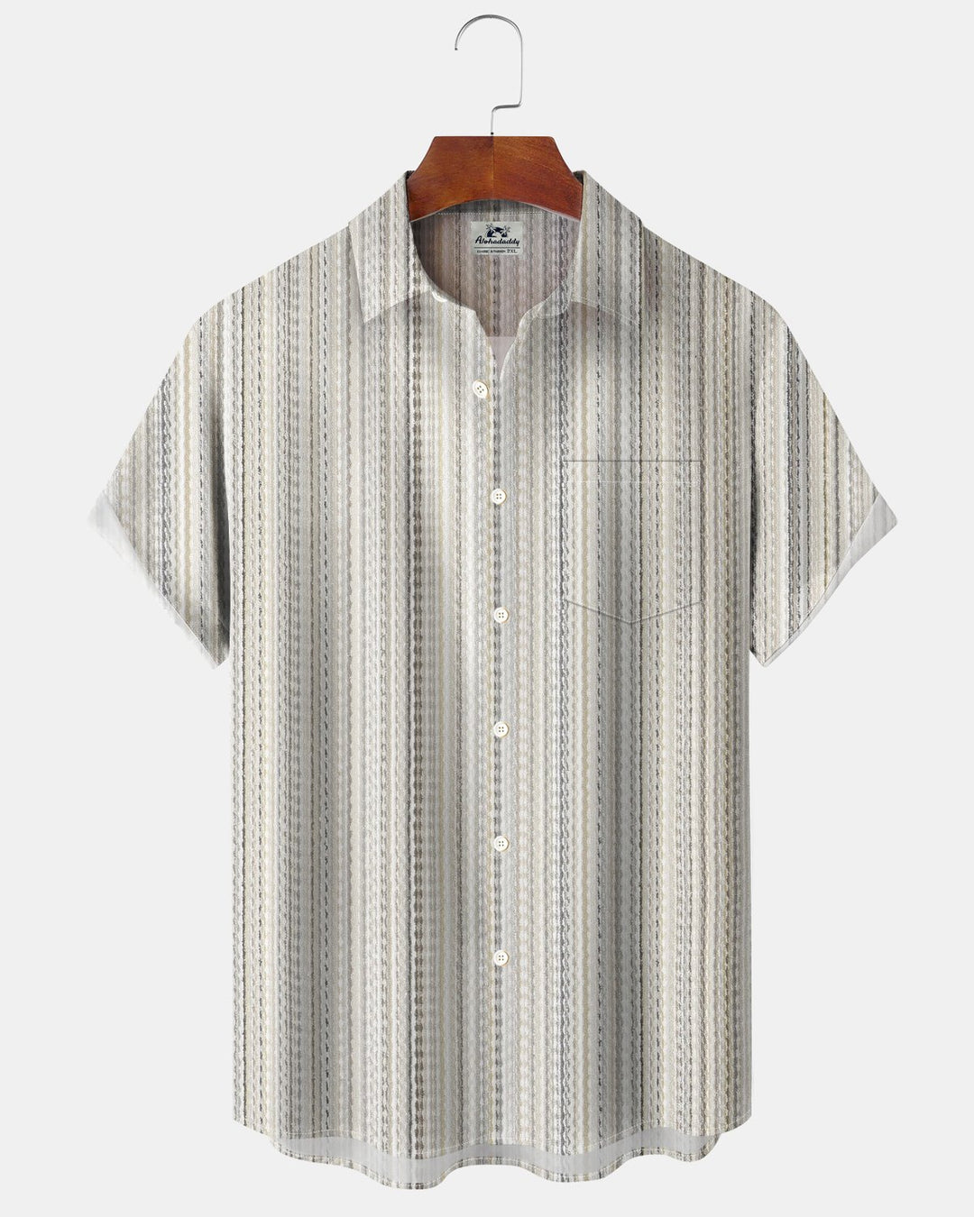 Alohadaddy® Casual Basic Striped Simple Print Men&