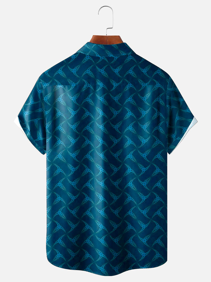 Alohadaddy Retro Geometric 3D Digital Print Men&