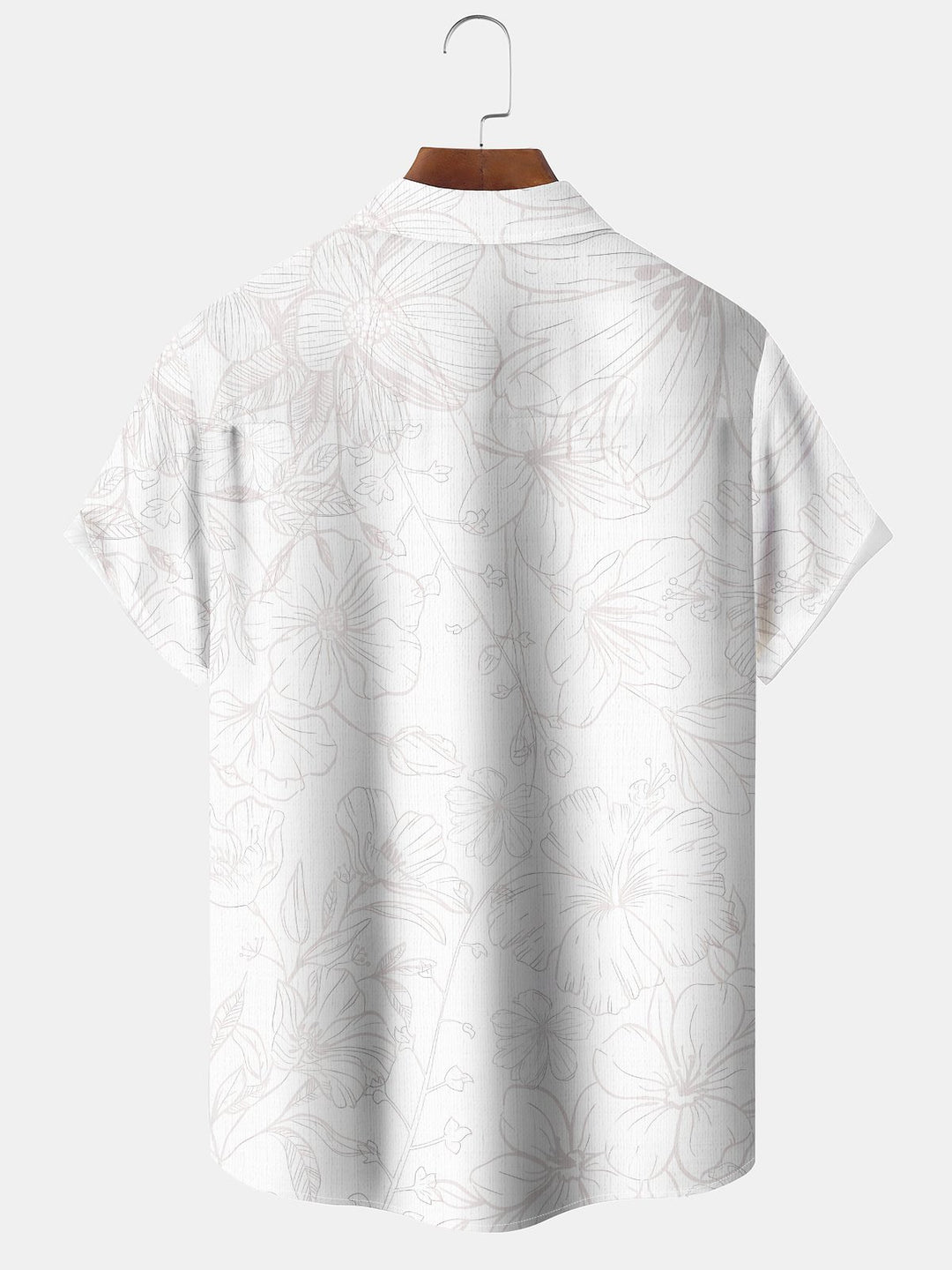 Alohadaddy® Casual Floral Print Art Pockets Large Size Stretch Men&