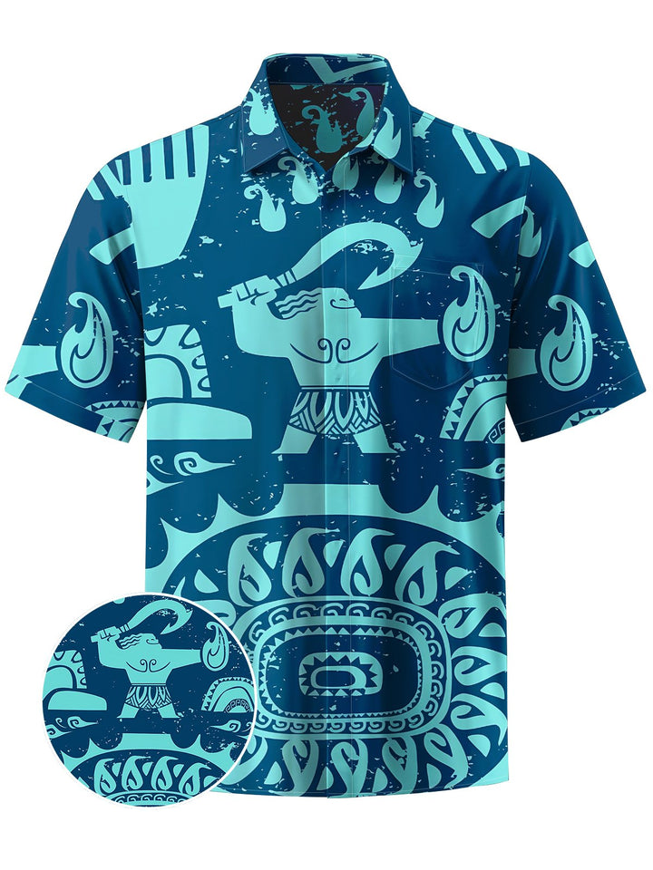 Alohadaddy® Vintage Cartoon Print Art Moisture Wicking Men&