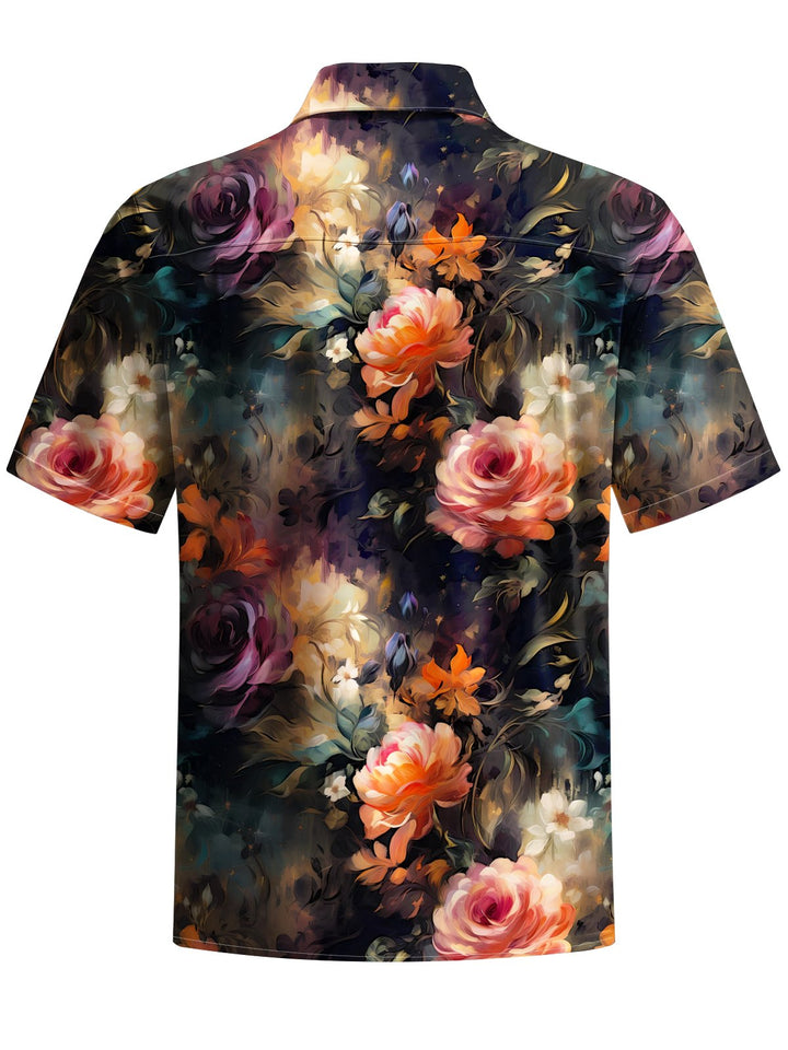 Alohadaddy® Vintage Floral Art Print Moisture Wicking Men&