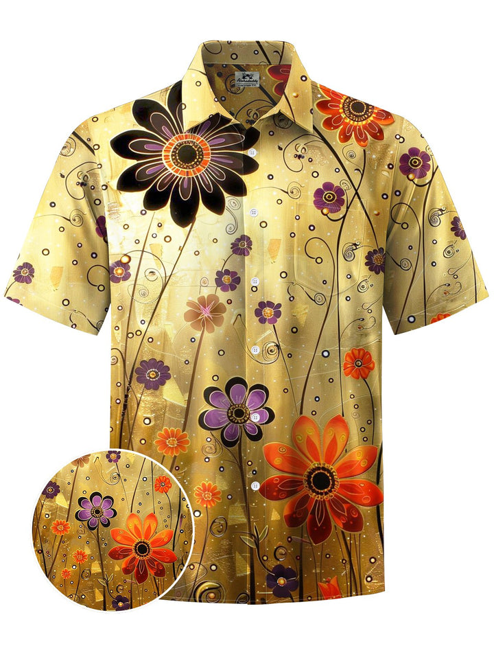 Alohadaddy® Vintage Floral Art Print Men&