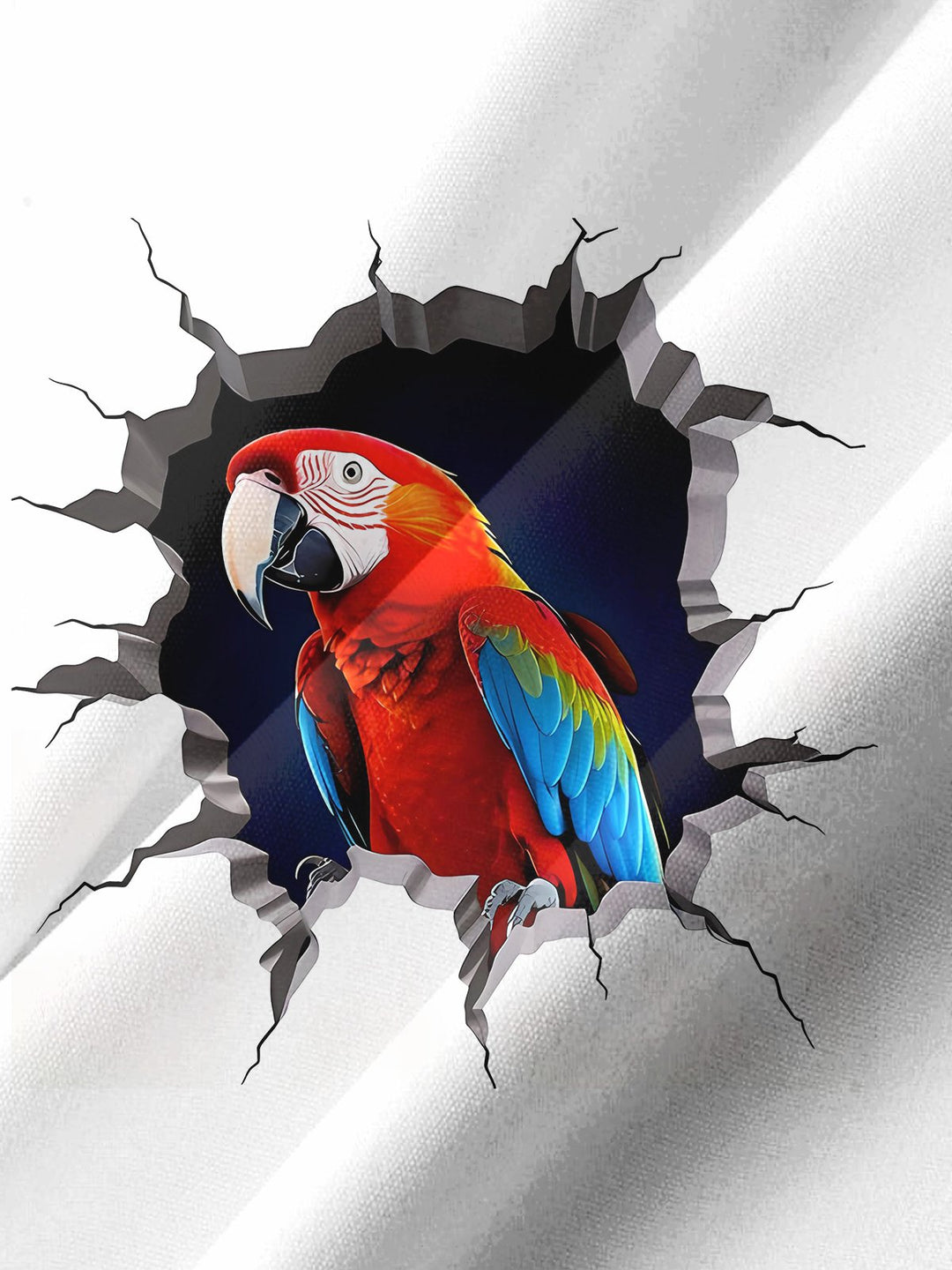 Alohadaddy® Parrot Print Art Chest Pocket Men&
