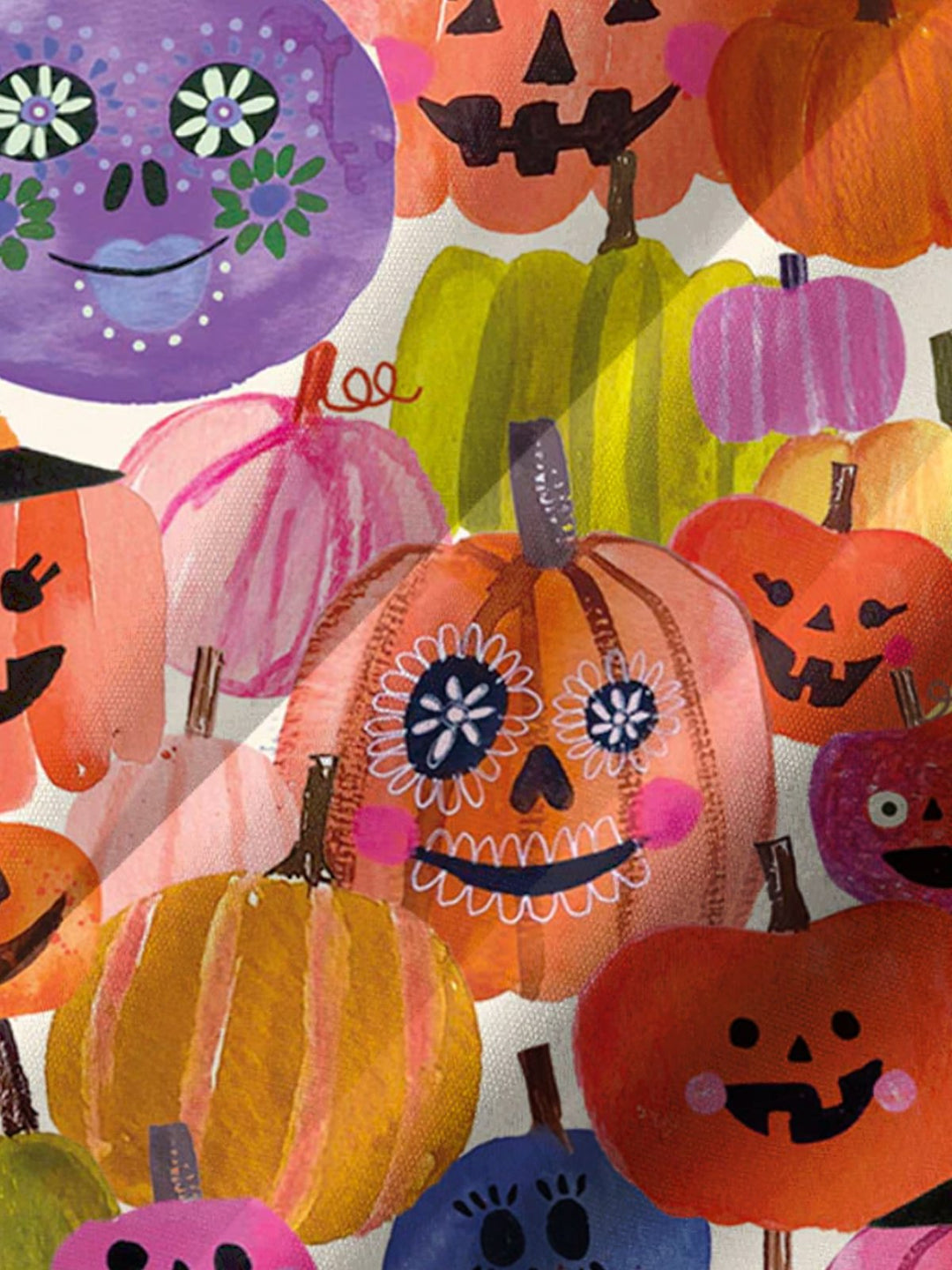 Alohadaddy® Halloween Pumpkin Art Print Chest Pocket Stretch Men&