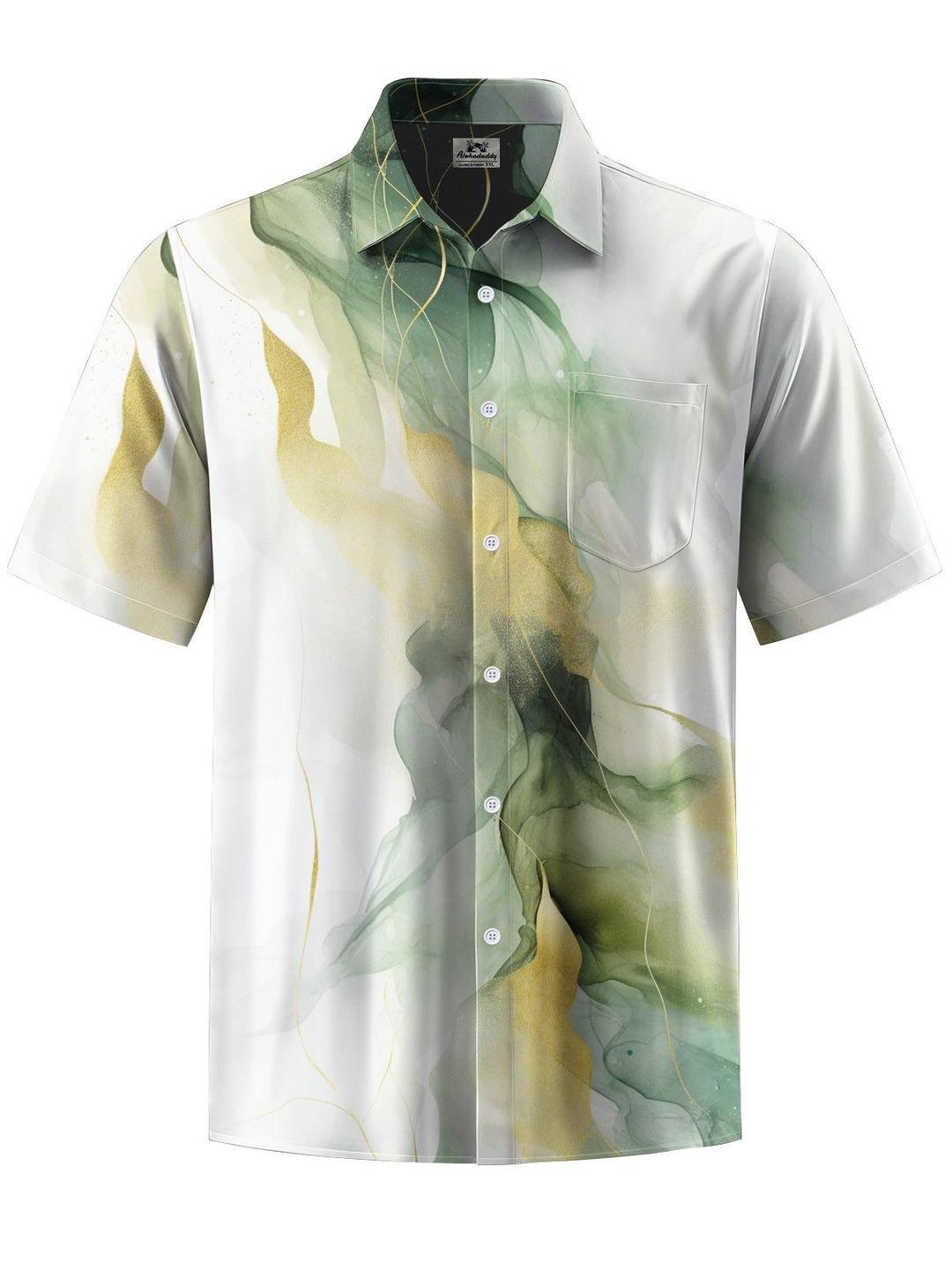 Alohadaddy® Casual Abstract Print Art Pocket Stretch Men&