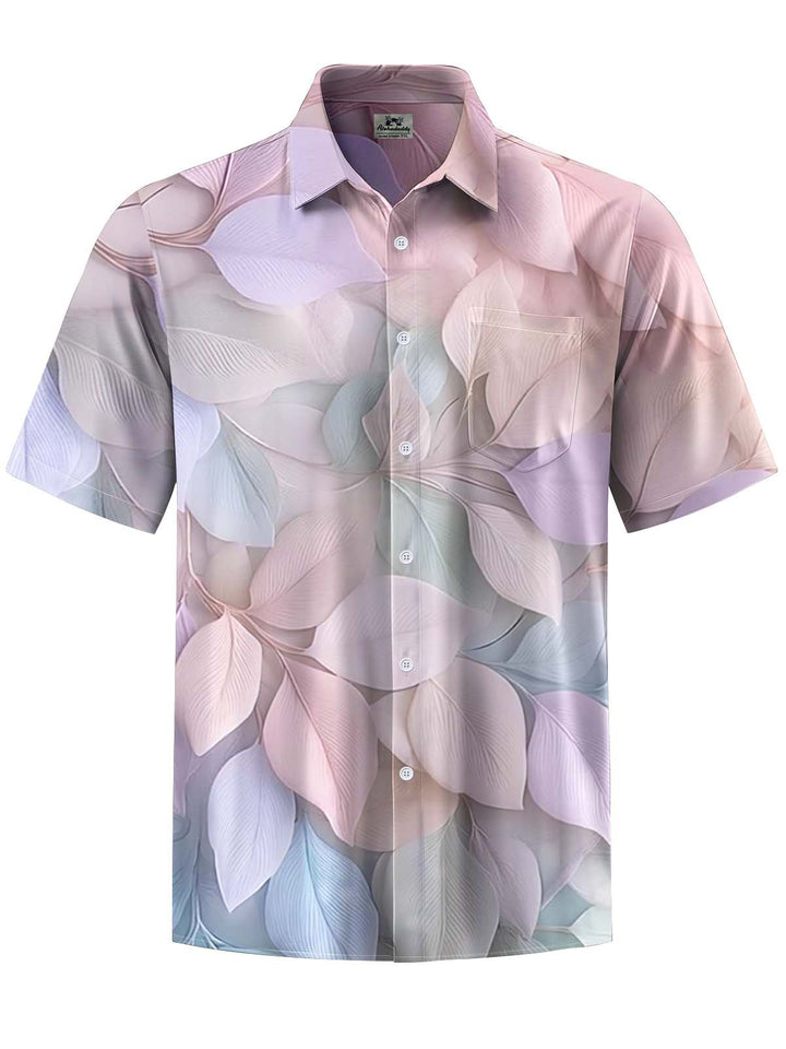 Alohadaddy® Casual Leaves Gradient Print Art Pocket Stretch Men&