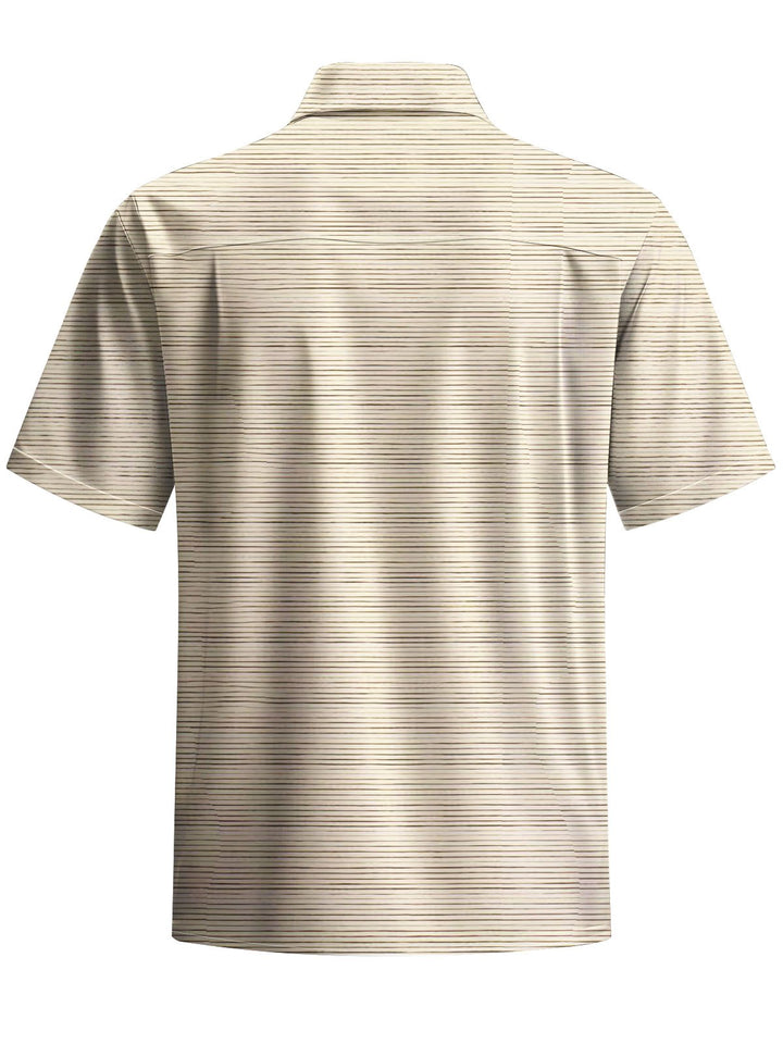 Alohadaddy® Casual Stripe Art Print Pocket Stretch Men&