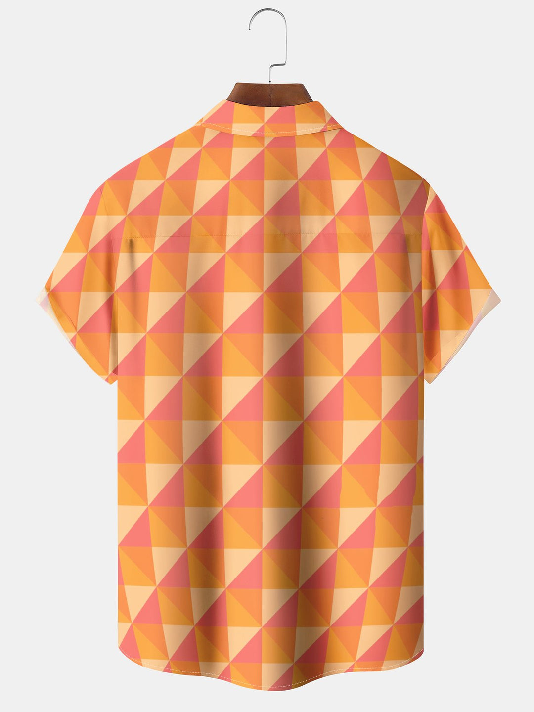 Alohadaddy® Thanksgiving Turkey Geometric Print Pocket Elastic Button Men&