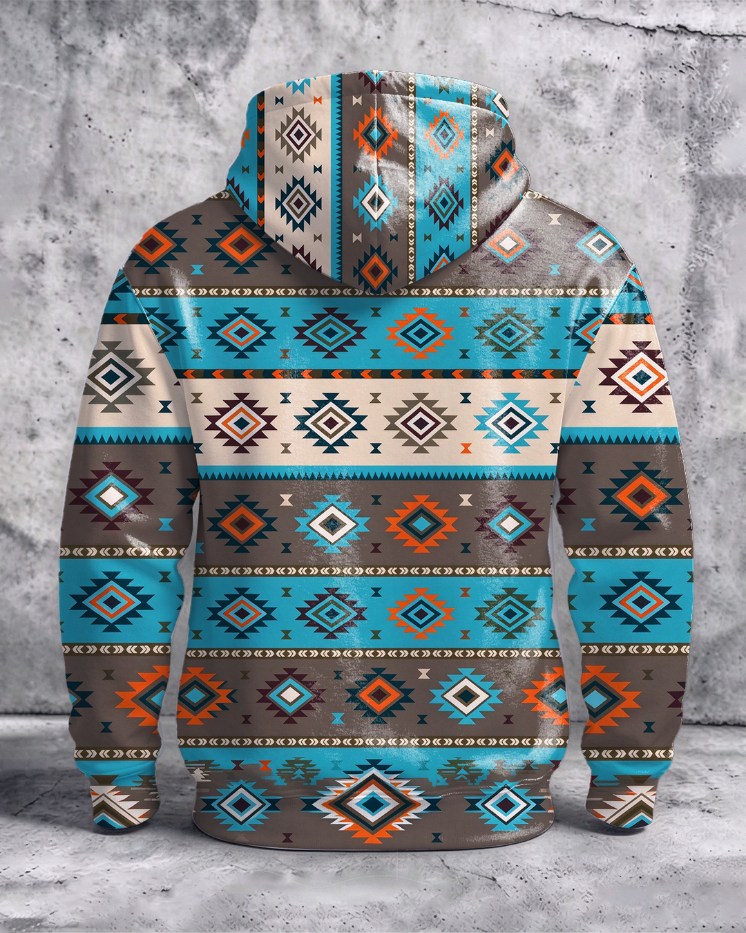 Alohadaddy® Men’s Tribal Print Pullover Hoodie