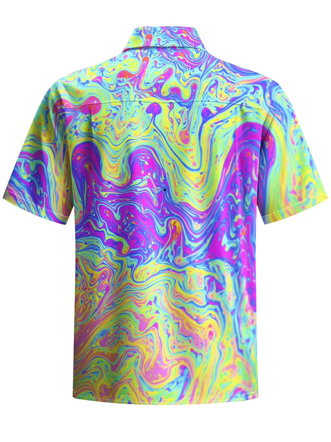 Alohadaddy® Hawaii Abstract Texture Print Chest Pocket Mens Short Sleeve Shirts Big &amp; Tall