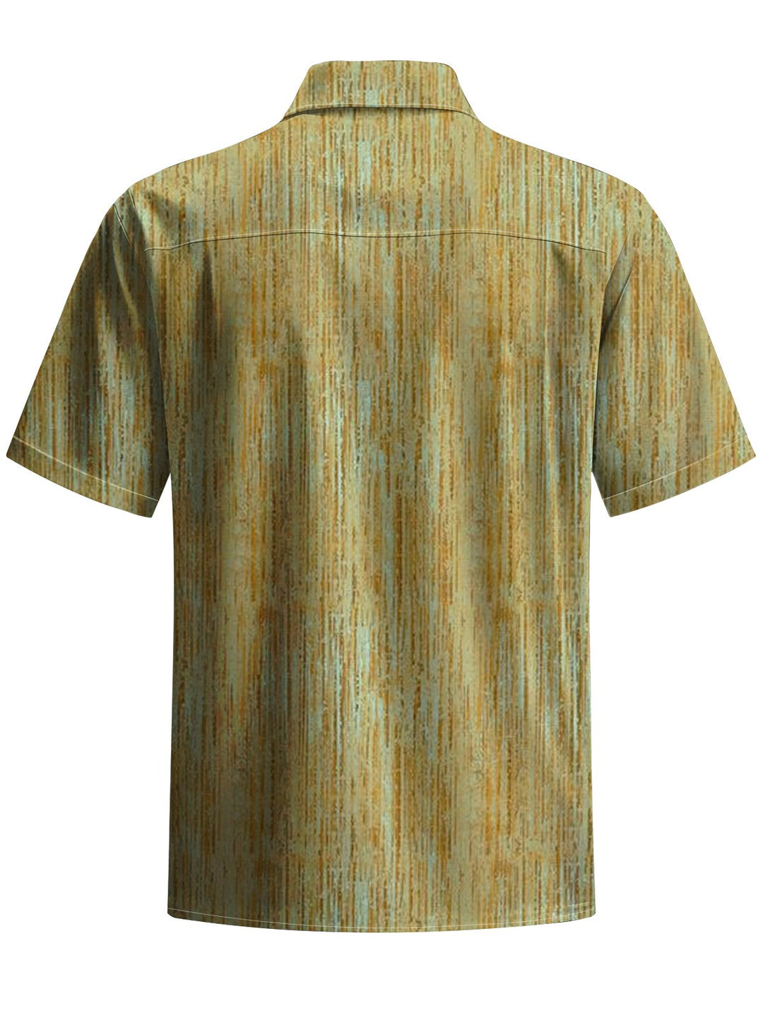 Alohadaddy® Vintage Stripes Art Print Chest Pocket Moisture Wicking Men&