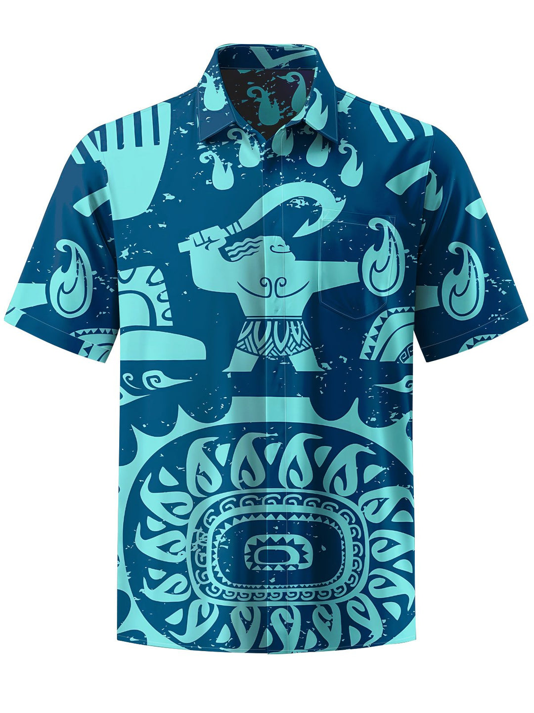 Alohadaddy® Vintage Cartoon Print Art Moisture Wicking Men&