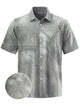 Alohadaddy® Casual Abstract Texture Print Moisture Wicking Men's Short Sleeve Shirt Big & Tall