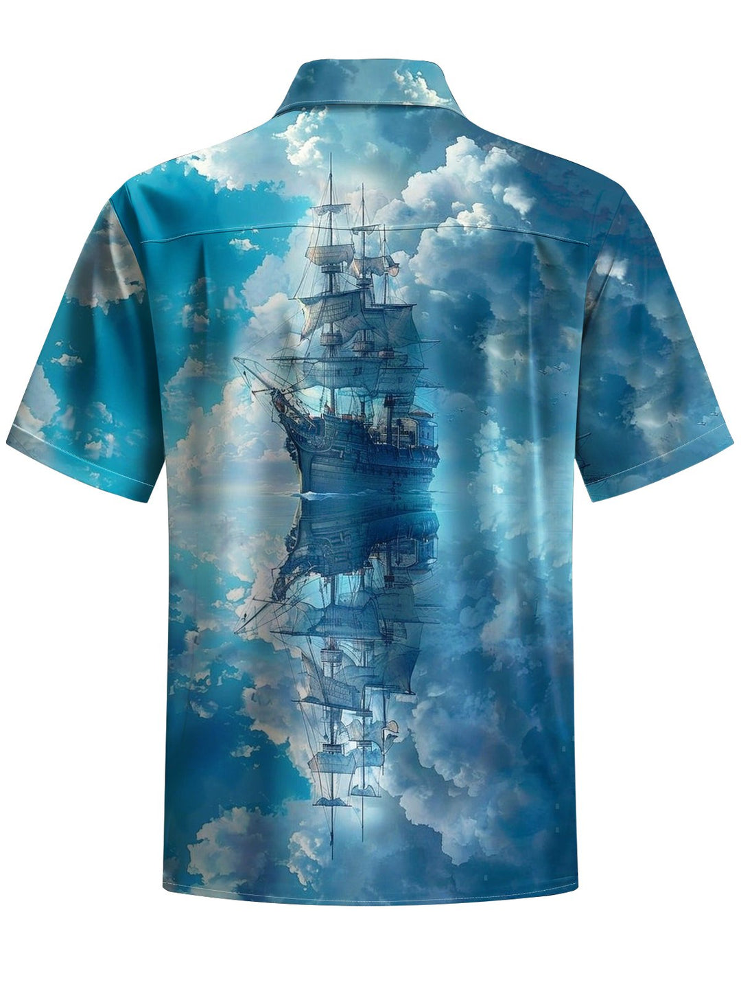 Alohadaddy® Hawaiian Sailing Art Print Pocket Stretch Men&