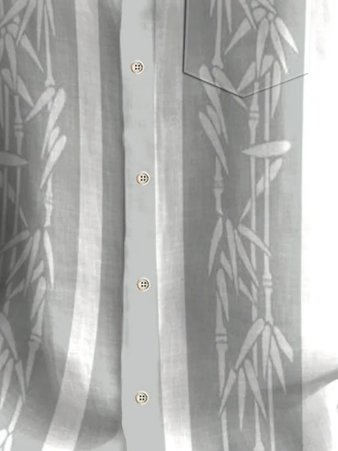 Alohadaddy Pocket Vintage Bowling Plant Bamboo Print Beach Men&