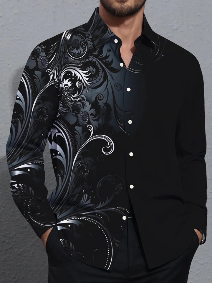 Alohadaddy Retro Gradient Floral 3D Digital Print Men&