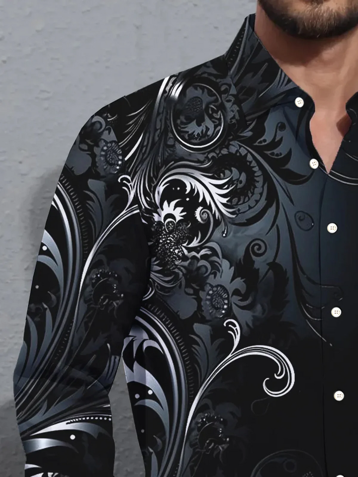 Alohadaddy Retro Gradient Floral 3D Digital Print Men&