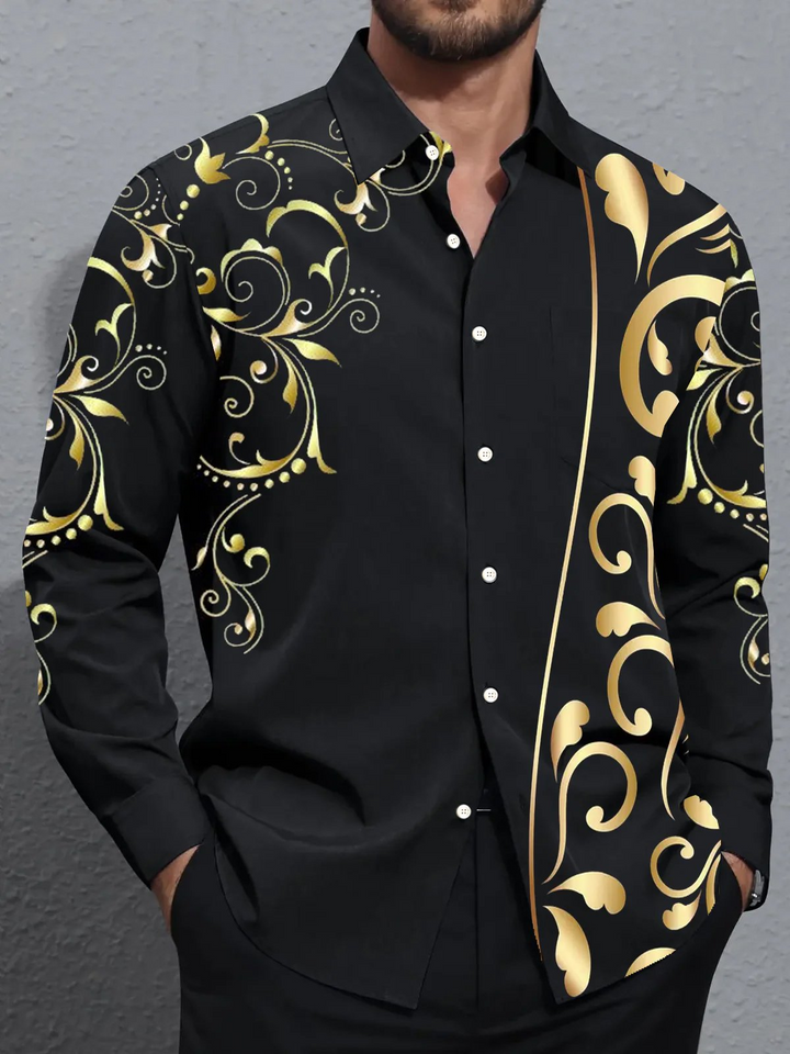 Alohadaddy Retro Gradient Floral 3D Digital Print Men&