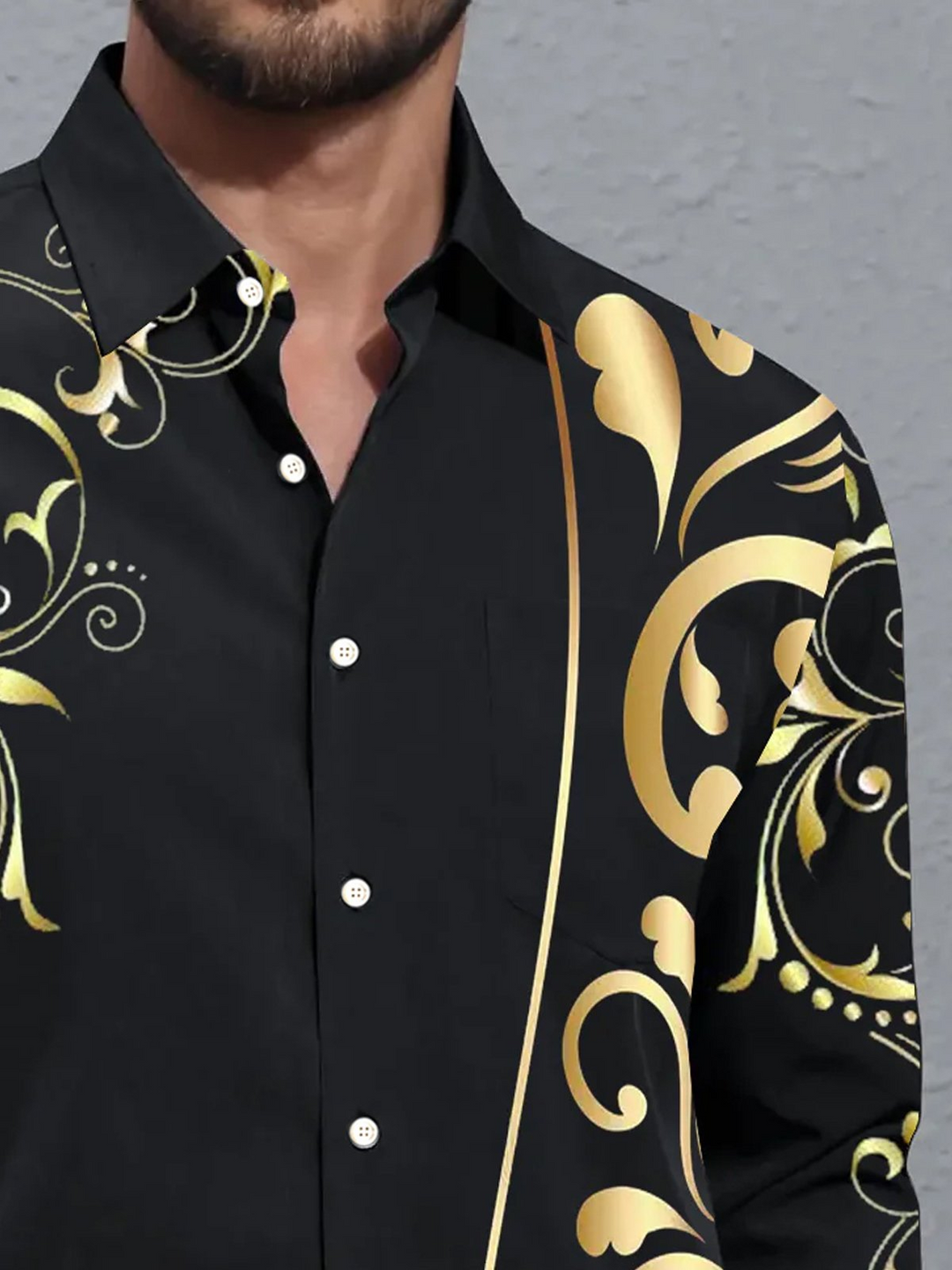 Alohadaddy Retro Gradient Floral 3D Digital Print Men&
