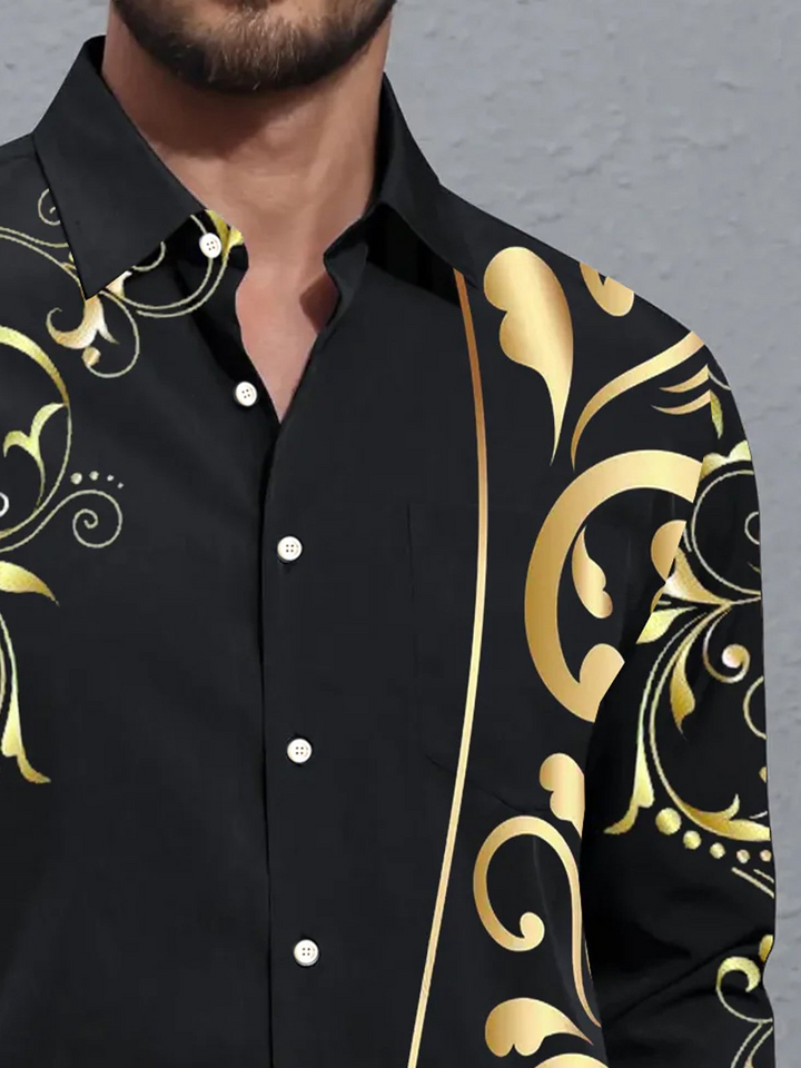 Alohadaddy Retro Gradient Floral 3D Digital Print Men&