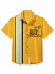 Alohadaddy Holiday Tequila Men's Bowling Shirt Cinco de Mayo Pocket Camp Shirt Big Tall